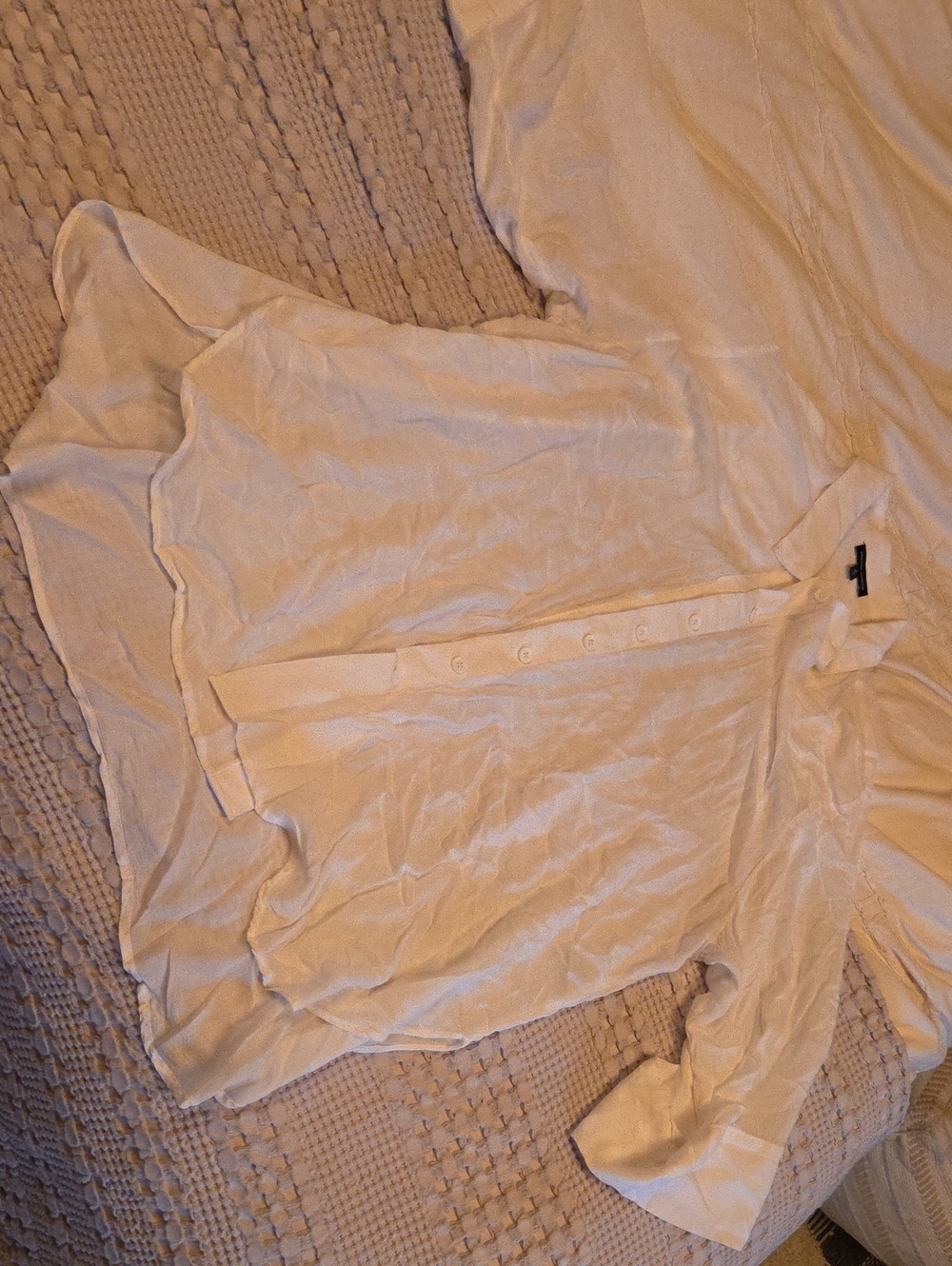 Universal Standard Cream Button-Front Shirt
